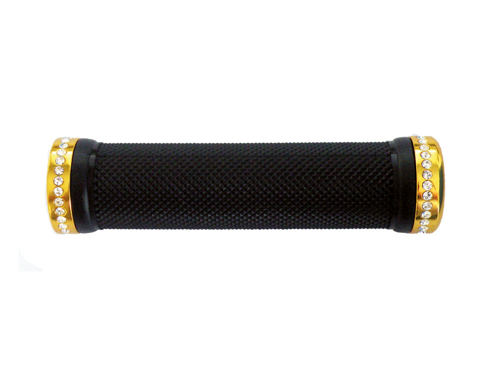 Propalm Griffe 130mm schwarz, goldener Ring mit Strass-Steine